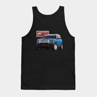 Ford Bronco Heritage edition peak blue Ford Bronco MURICA SUV sport truck Tank Top